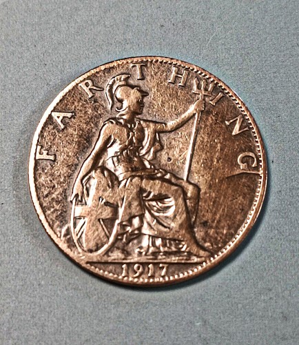 Britischer farthing 1917 - britischer,