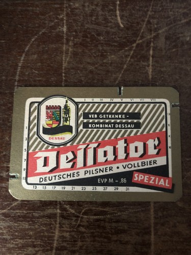 Bieretikett brauerei dessau - bieretikett,