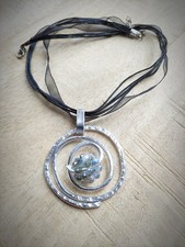Spirale silber Anhänger Kette