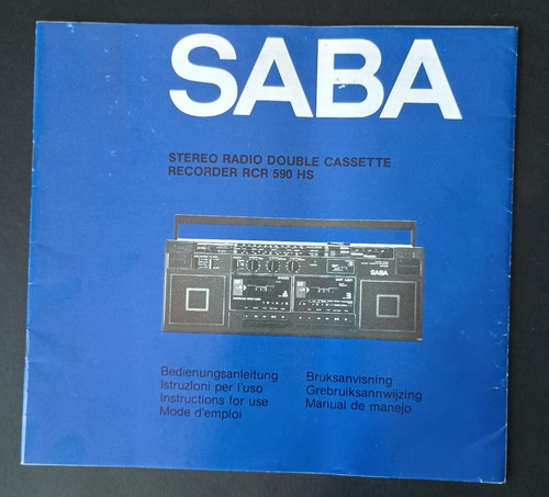 Saba rcr 590 - 590, radio