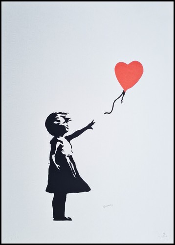 Banksy girl with balloon - banksy,