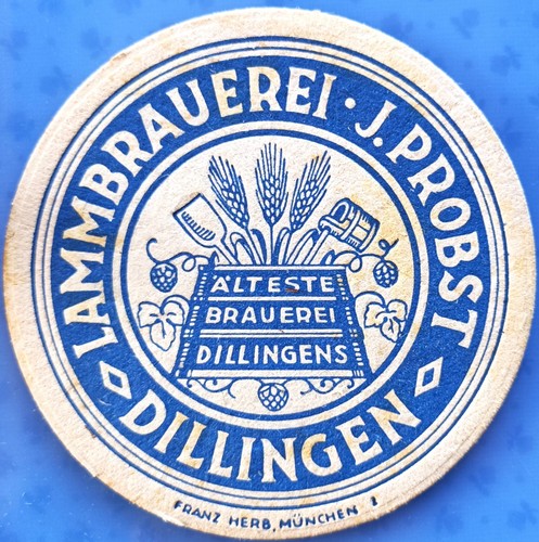 Alter bierdeckel lammbrauerei - bierdeckel,