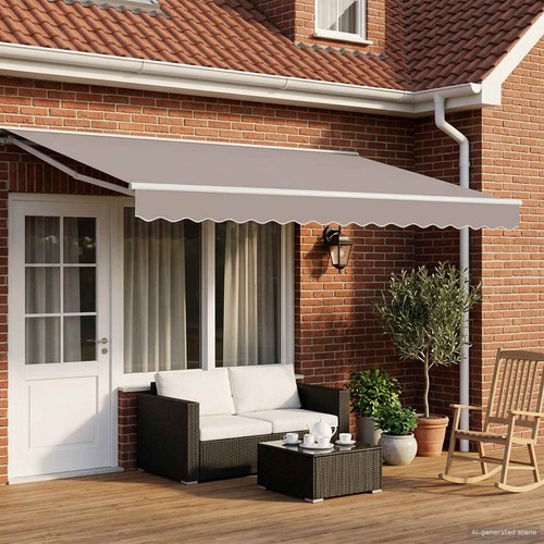 Manual awning frame with - manual,