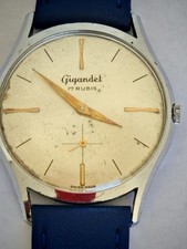 VINTAGE GIGANDET UHR AUTOMATIKWERK HANDAUFZUG 196O'S VOLL GEWARTET...