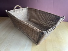 alter Rattenkorb großer Weidekorb Vintage Wäschekorb Deko Weide Geflecht DDR