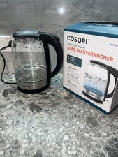 COSORI Wasserkocher Glas 1,7 Liter, Blaue LED, BPA-frei, 2200 Watt, 3-7 Minuten