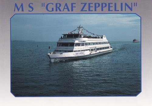 Postkarte graf zeppelin - -, ms