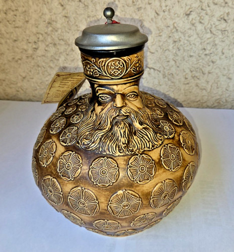 Bartmann krug mit - krug, zinndeckel