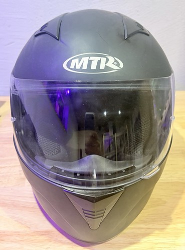 Mtr motorrad helm - helm, schwarz