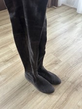 Steward Weitzmann Overknees Grau Wildleder 41