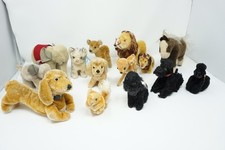 Steiff 14 Tiere Antik-Set, Pudel, Elefant, Bambi, Löwe, Pferd, Katze, Hund, Reh