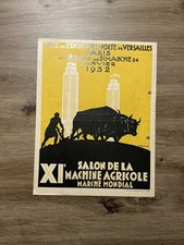 Orig. Landmaschinen Messe Prospekt Brochure Mühlen Agriculteurs Vorkrieg F7