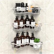 Duschregal Edelstahl, Eck