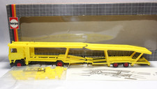 hg4875, Alter Herpa LKW Volvo F12 Doppelstock Autotransporter gelb 1:87 / H0