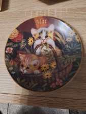 Katzenteller Sammlerstück " Maikätzchen" Von Jürgen Scholz