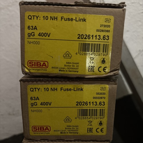 Siba sicherungseinsatz 63a - nh-sicherungseinsatz,