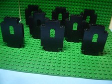 Lego 8 Stück  Wandelemente, Mauer, Mauerteil, für Burg, Burgen, schwarz  # 26