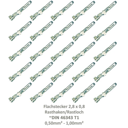 Flachstecker 8x0 8 - flachstecker, 2,8x0,8