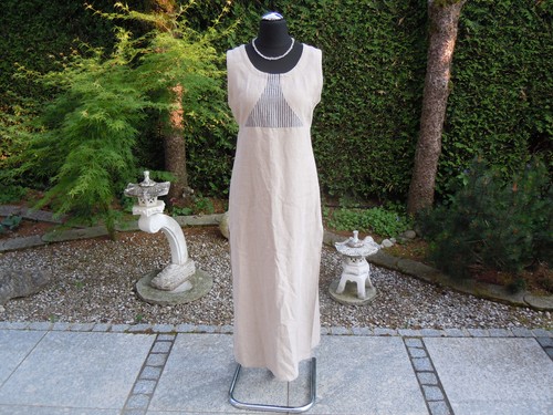 Edles leinen maxi kleid - edles, gr