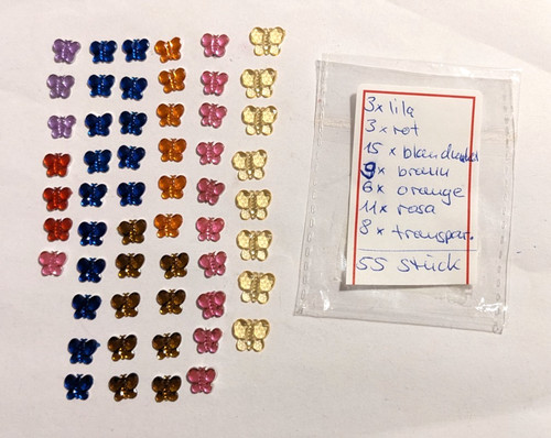 Glitzersteine schmetterling - 55,