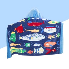  Kapuzenhandtuch Strandwickel Kinder Kinder Großer Poncho Kapuzenbad Badetuch