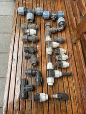 Plasson, Plassin   19 X Klemmverschraubung Fitting PE  Rohr Verschiedene Grösse