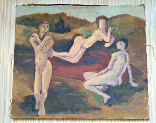 Badende frauen öl - frauen,,