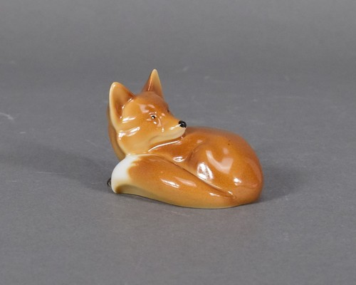 Hutschenreuther fuchs liegend - hutschenreuther,
