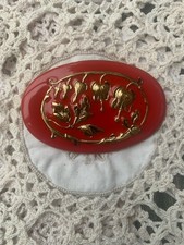 Gablonzer  Schmuck-Anhänger, Amer. Double, Emaille, Vintage,  ! 383