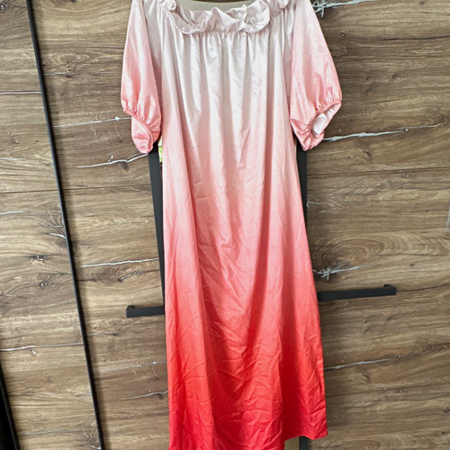 Damen maxikleid rosa - damen, rosa/weiß