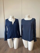 2x Gaastra Schlupfblusen Stretch Langarmshirt Longsleeve Maritim Anker M / L 38