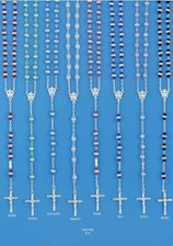 Rosenkranz IN Silber E Crystal