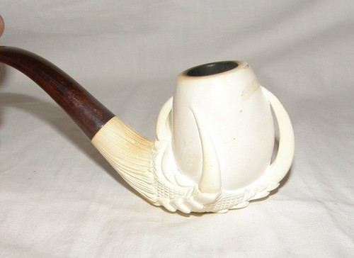 Berauchte meerschaumpfeife mit - meerschaumpfeife,