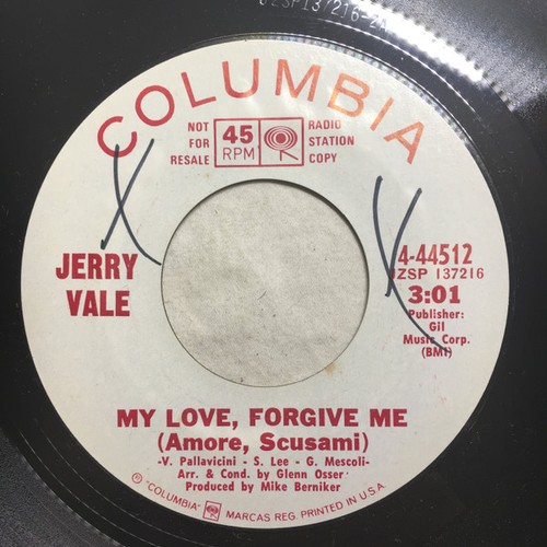 Jerry vale love forgive - jerry,