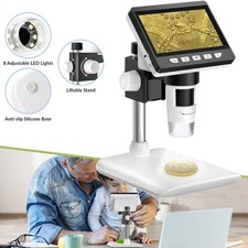 4,3" Digital Mikroskop 50X-1000X USB Mikroskop mit 8 einstellbaren LED Leuchte