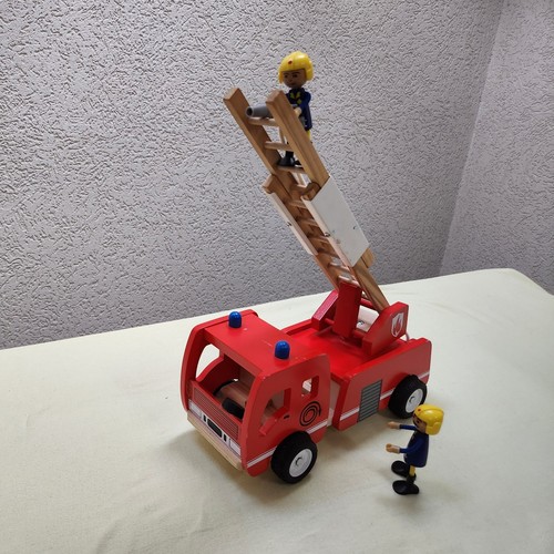 Feuerwehrauto aus holz - aus, holz,