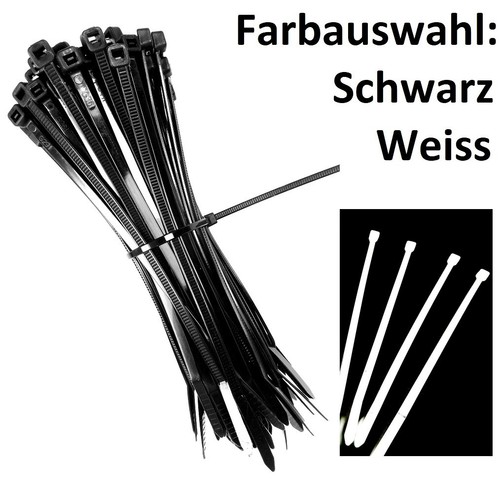 Kabelbinder schwarz weiss - kabelbinder, &