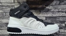 Geox white black sneaker - geox, white/black