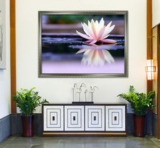 3D Lotus Reflexion 53 Gerahmt
