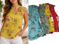 Italy Tunika Bluse Ärmellos