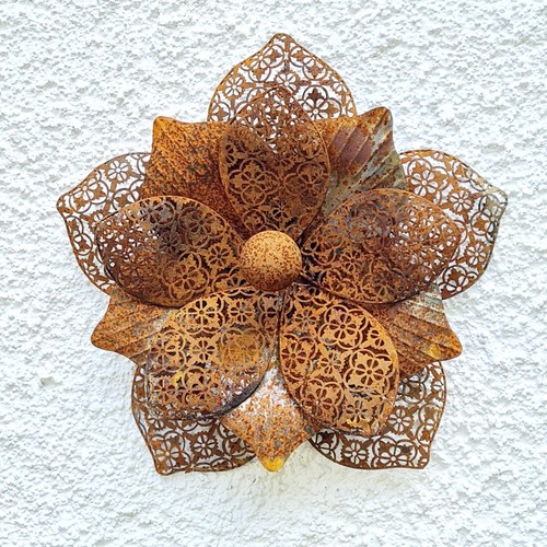 Edelrost blume 38x38 - blume,