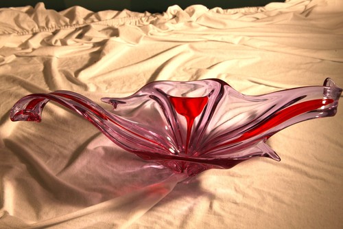 Murano schale rosa groß - murano, im