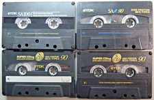 4 TDK Audio-Kassetten Type II: 2 x SCD 90, 1 x SA 90, 1 x SA 100