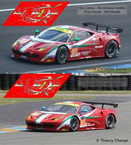 Decals ferrari 458 - 458, italia