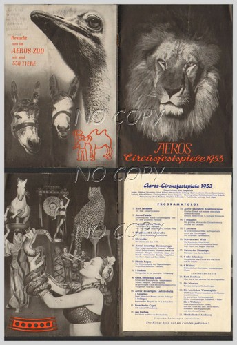1953 zirkusprogramm zirkus - 1953,