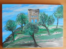 Acrylbild handgemalt auf