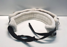 D48) SHOW MASTER Pferde  Sattelgurt Schwarz Teddyfell Kunstfell