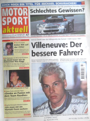 Motor sport aktuell 1997 - sport,