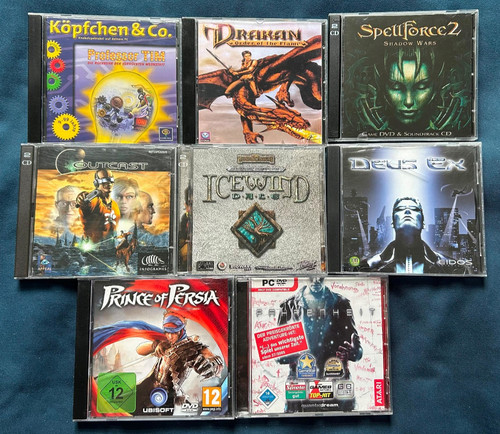Konvolut spiele - 8x, pc