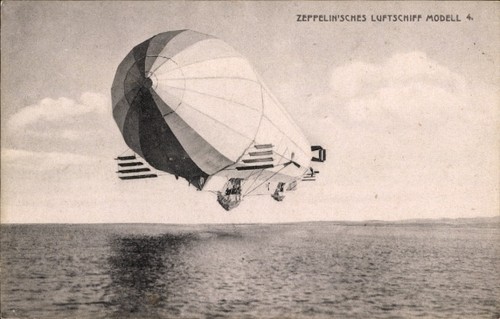 Zeppelin luftschiff modell - ak,